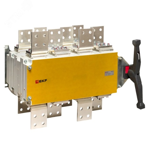 Рубильник-переключатель 2000A 4P c рукояткой управления для прямой установки PowerSwitch EKF | код pscs-2000-4 | EKF