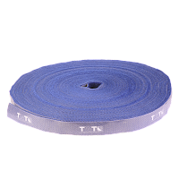Хомут-липучка TWT шириной 20 мм, 30 м, синий | код TWT-VCM30M-BL | TWT