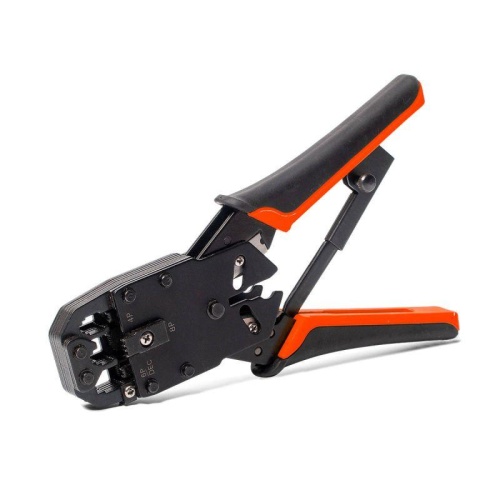 Кримпер многофункциональный с 3-мя смен. модулями для обжима RJ-45 RJ-12 RJ-11 | код. 79759 | КВТ Кримпер многофункциональный с 3-мя смен. модулями для обжима RJ-45 RJ-12 RJ-11 | код. 79759 | КВТ