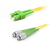 Патч-корд оптический LANMASTER, LSZH, дуплексный, ST/APC-SC/APC, SM OS2, 0.5 м | код LAN-2ST-2SC/SA-0.5 | LANMASTER