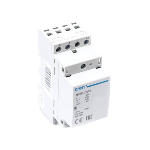 Контактор модульный NCH8-25/22 25A 2НЗ+2НО AC24В 50Гц соответствует стандарту ROHS (CHINT) | код 256092 | CHINT