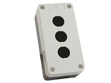 Корпус КП103 пластиковый 3 кнопки белый HLT | код 085-11-005 | HLT