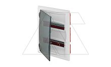 Щит встраив. ECO BOX 2x12M, N/PE 3x 2x16+7x10mm2, дымчатая пласт. дверь, белый RAL9003, 430x350x95mm, IP40 | код 2515-01 | Elektro-plast Nasielsk