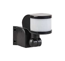 Датчик движения DD-06 настенный/угловой 270град. 1200Вт 10-420с 12м 3-2000Лк IP44 черн. Duwi 25829 2