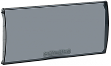 Дверца для корпуса пластикового ЩРН(В)-П-12(24) GENERICA | код MKP10D-DV-12-K08-G | GENERICA by IEK
