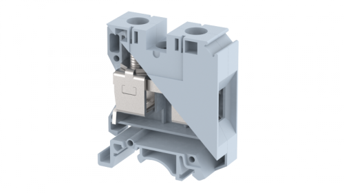 Клемма проходная винтовая под шестигранник 35 мм2, на 2 подключения, серая KUT35A-GREY | код 1108440000 | Elmex Клемма проходная винтовая под шестигранник 35 мм2, на 2 подключения, серая KUT35A-GREY | код 1108440000 | Elmex
