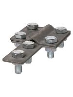 Зажим контрольный полоса-прут , полоса 40х4 - прут ?6-10 мм, термодиффузия TDM | код SQ2401-0046 | TDM