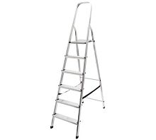 Лестница-стремянка алюминиевая, 5 ступеней, вес 3.6 кг | код 65343 | FIT