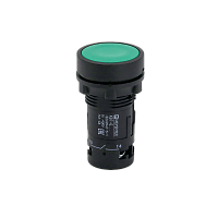 Кнопка плоская зеленая, 1NO, IP54, пластик MTB7-EA31 | код 132682 | MEYERTEC