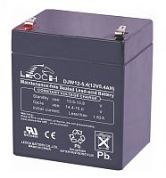 LEOCH DJW 12-5,4 Аккумуляторная батарея, напряжение: 12В, ёмкость: 5,4Ач, клеммы типа: F1, Размеры ВШГ: 107x70x90мм, вес: 1,92кг. Срок службы: 8 лет. | код DJW12-5.4 | LEOCH