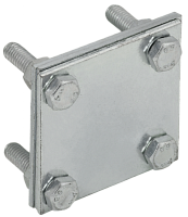 Заж. крес. с раз. пол.-пол. 30мм оц. сталь IEK | код ZCC68-11-1-30 | IEK