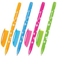 Ручка шариковая масляная BRAUBERG FRUITY SF, СИНЯЯ, с узором, узел 1 мм, линия письма 0,5 мм, 142653 | код 142653 | BRAUBERG