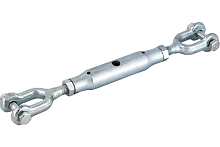 Талреп DIN 1478 М16 (1,2т) вилка-вилка оцинкованный | код GOS-DIN1478-М16 | Крепдил