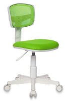 Кресло детское Бюрократ CH-W299 салатовый TW-03A TW-18 сетка/ткань крестов. пластик пластик белый | код 1121965 | БЮРОКРАТ