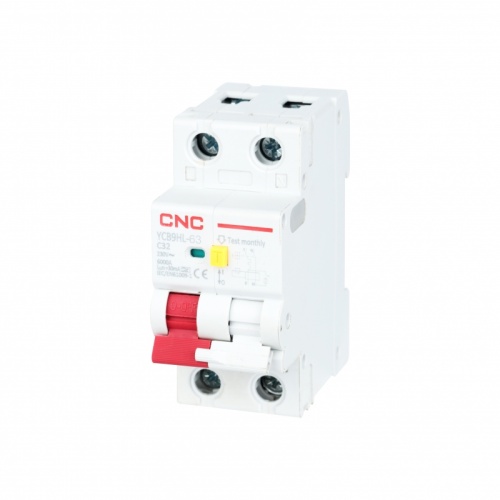 Диф. автомат YCB9HL-63 6А 1P+N 6кА 100мА C AC (электромеханич.) | код A032414 | CNC