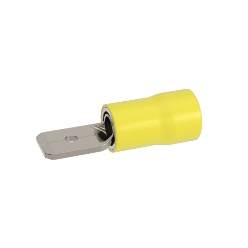 Наконечник-разъем плоский, вилка 6.3x0.8, изолированный фланец, для кабеля сечением до 6.0кв.мм | код IFCM-6.0-6.3-8 | DKC Наконечник-разъем плоский, вилка 6.3x0.8, изолированный фланец, для кабеля сечением до 6.0кв.мм | код IFCM-6.0-6.3-8 | DKC