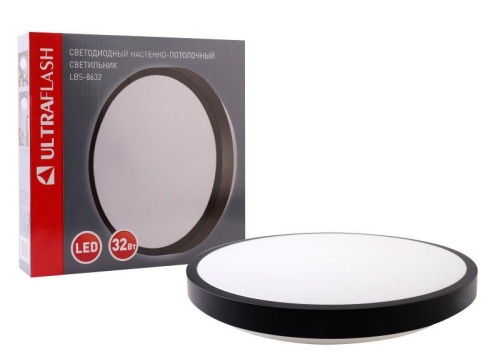 Светильник светодиодный LBS-8632 32Вт Flat настенно-потолочный Ultraflash 15159 Светильник светодиодный LBS-8632 32Вт Flat настенно-потолочный Ultraflash 15159