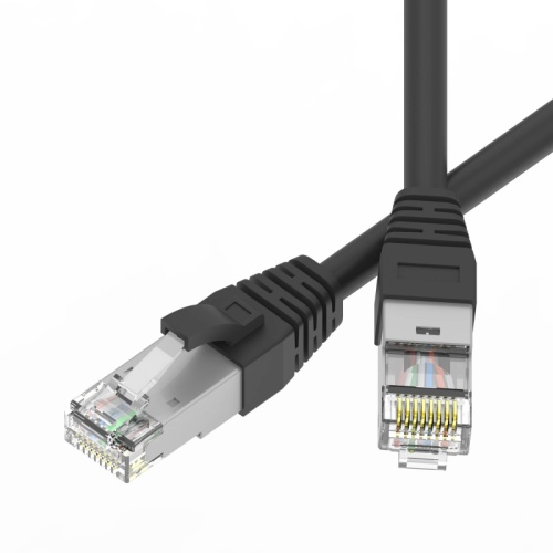 Патч-корд экранированный SLIM CAT6A S/FTP 4х2, 28 AWG, LSZH, чёрный, 1м | код RN6ASF4510BK-28 | DKC Патч-корд экранированный SLIM CAT6A S/FTP 4х2, 28 AWG, LSZH, чёрный, 1м | код RN6ASF4510BK-28 | DKC