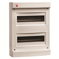 Щиток настен. без дверцы 24(2х12) мод.,IP40, серый | код 83624 | DKC