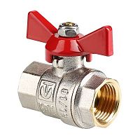 Кран шар. BASE, рукоятка бабочка 1" вн.-вн. | код. VT.217.N.06 | VALTEC