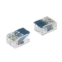 Клемма зажимная соединительная безвинтовая RUICHI PCT-412 на 2 провода, 0,5-2,5 мм?, маркировка синяя, аналог WAGO | код 108468 | Ruichi