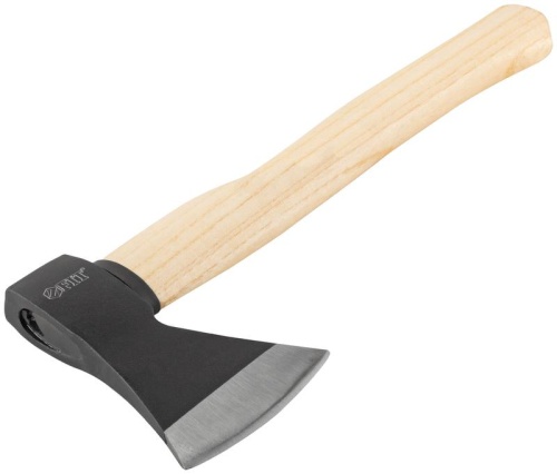 Топор кованая усиленная сталь, деревянная полированная ручка 600 гр | код 46136 | FIT фото 2