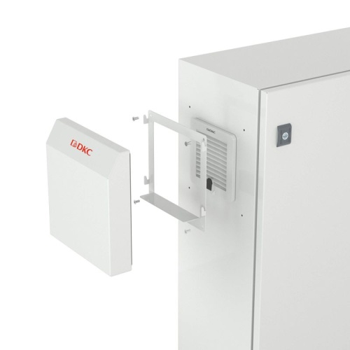 Защитная панель IP56, листовая сталь RAL7035, для вентиляторов и решеток 150x150 мм | код R5RK12 | DKC фото 2