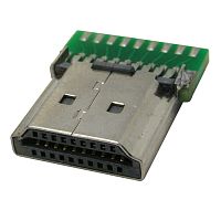 Разъём HDMI/DVI RUICHI HDMI AM - PCB, для пайки | код 107524 | Ruichi