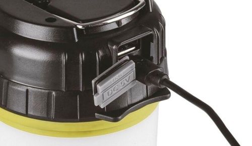 Фонарь аккумуляторный LED5124 USB2.0 Micro USB Powerbank 5Вт аккум. 4.4А.ч пластик черн./зел. Camelion 14671 фото 3