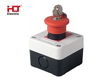 Пост управления кнопочный ПКУ-184 Аварийный с ключом HLT | код 085-19-013 | HLT