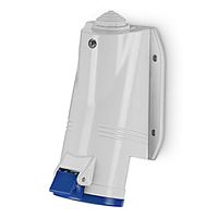 Разъем пром. силовой CEE настенный угловой, гнездо, 16A, 2P+E 6h, 200_250VAC 50/60Hz, IP44, серия OPTIMA-BASE | код 513.1653 | Scame