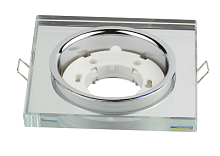 Светильник встраиваемый GX53R-glass SMR под лампу GX53 КВАДРАТ СТЕКЛО 230B зеркальный IN HOME | код 4690612014128 | IN HOME