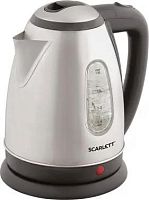 Чайник электрический Scarlett SC-EK21S88 1.8л. 2200Вт черный/серебристый (корпус: нержавеющая сталь) | код 1178105 | SCARLETT