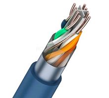 Кабель витая пара FTP 4PR 23AWG CAT6 нг(А)-HF (бухта 305 м) (01-0151) | Rexant