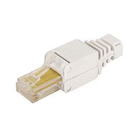 Полевой коннектор RJ-45 8P8C, неэкранированный, категории 5E | код LAN-TMP-U5E-WH | LANMASTER