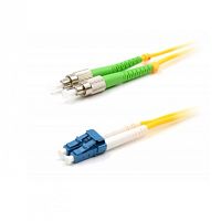 Патч-корд оптический LANMASTER, LSZH, дуплексный, FC/APC-LC/UPC, SM OS2, 2.0 м | код LAN-2FC-2LC/SAU-2.0 | LANMASTER