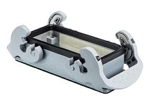 Открытое основание разъема REVOS, Size 24, с уплотнителем, с двумя защелками, материал корпуса: алюминиевый сплав | код 70.320.2428.0 | Wieland