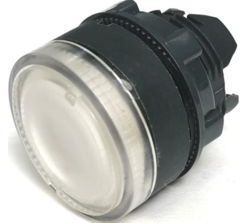 КМЕ 47Л белый IP66 ZB5BW1.66.BR Головка плоская с возвратом с подсветкой, 22 мм | код ZB5BW1.66.BR | Briswik