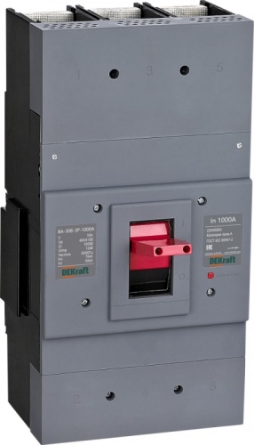 Силовой автоматический выключатель 3P 1600А 70кА ВА-308 | код 22832DEK | DEKraft