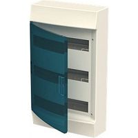 Бокс настенный Mistral41 72М (4х18) зеленая дверь, +PE+N (84 клеммы), 382х656х | код 1SPE007717F1121 | ABB