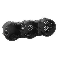 Коробка установочная КУТ 3-х местная 212х70х45мм для твердых стен саморез. IP20 (45/900) | код Б0047214 | ЭРА