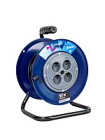 Удлинитель КОСМОС катушка 6А 4 гн ПВС 2*0,75 50м | код YKKsm50m-4g(6A) | КОСМОС