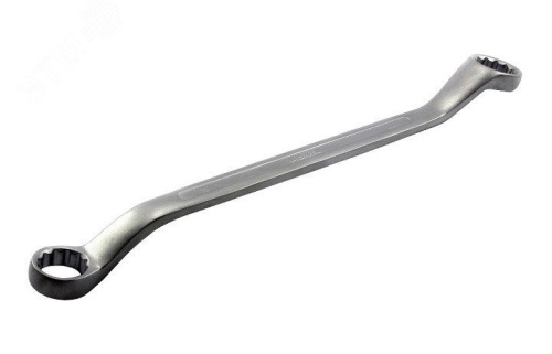 Ключ накидной двусторонний 24х27 хромированный | код 103538 | Hortz