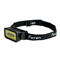 Фонарь светодиодный налобный аккумуляторный 5W 2000mAh USB type-C IP44 ABS пластик | код 51620 | Feron