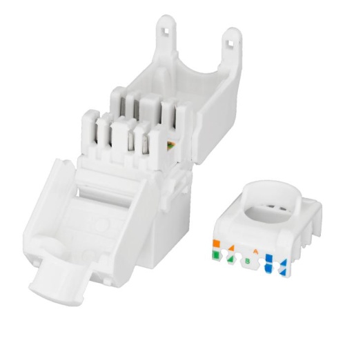 Модуль Keystone Jack 8P8C (RJ-45) UTP Cat.6 заделка без инструм.180 град. | код 10-0342 | SUPRLAN фото 3