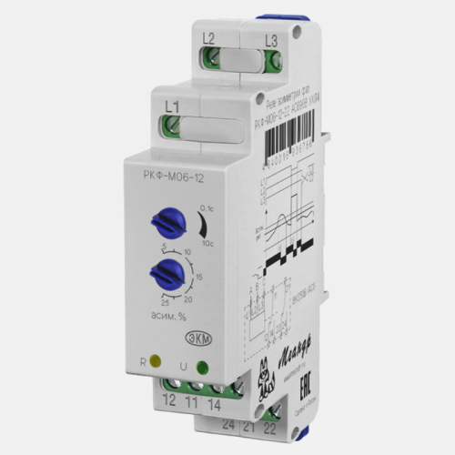 Реле контроля фаз РКФ-М06-12-22 AC690В УХЛ2 | код 4640016936793 | МЕАНДР