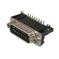 Разъём D-SUB RUICHI DRB-15MB, 15 контактов | код 61930 | Ruichi