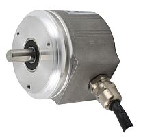 Инкрементальный энкодер D=58мм, выступающий вал 10мм, 900 имп/об, 5…30VDC, выход TTL/HTL с инверсией, IP65, -20…+85°C, радиальный кабель 2м | код EIP 58BO 10630V900-R2 | INNOCONT