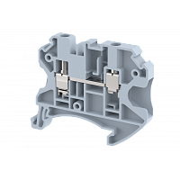Клемма проходная винтовая 4 мм2, на 2 подключения, серая TQ4-GREY | код 1203010000 | Elmex