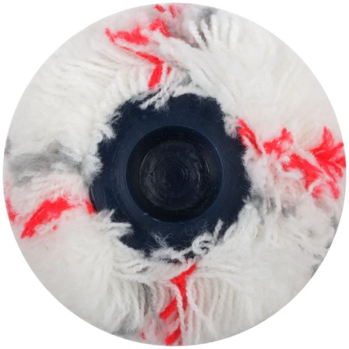 Валик полиакрил. нитяной профи с сер. и крас.полос. бюг. 8мм диам. 48/84мм ворс 18мм 230мм бел. FIT 02368 фото 4